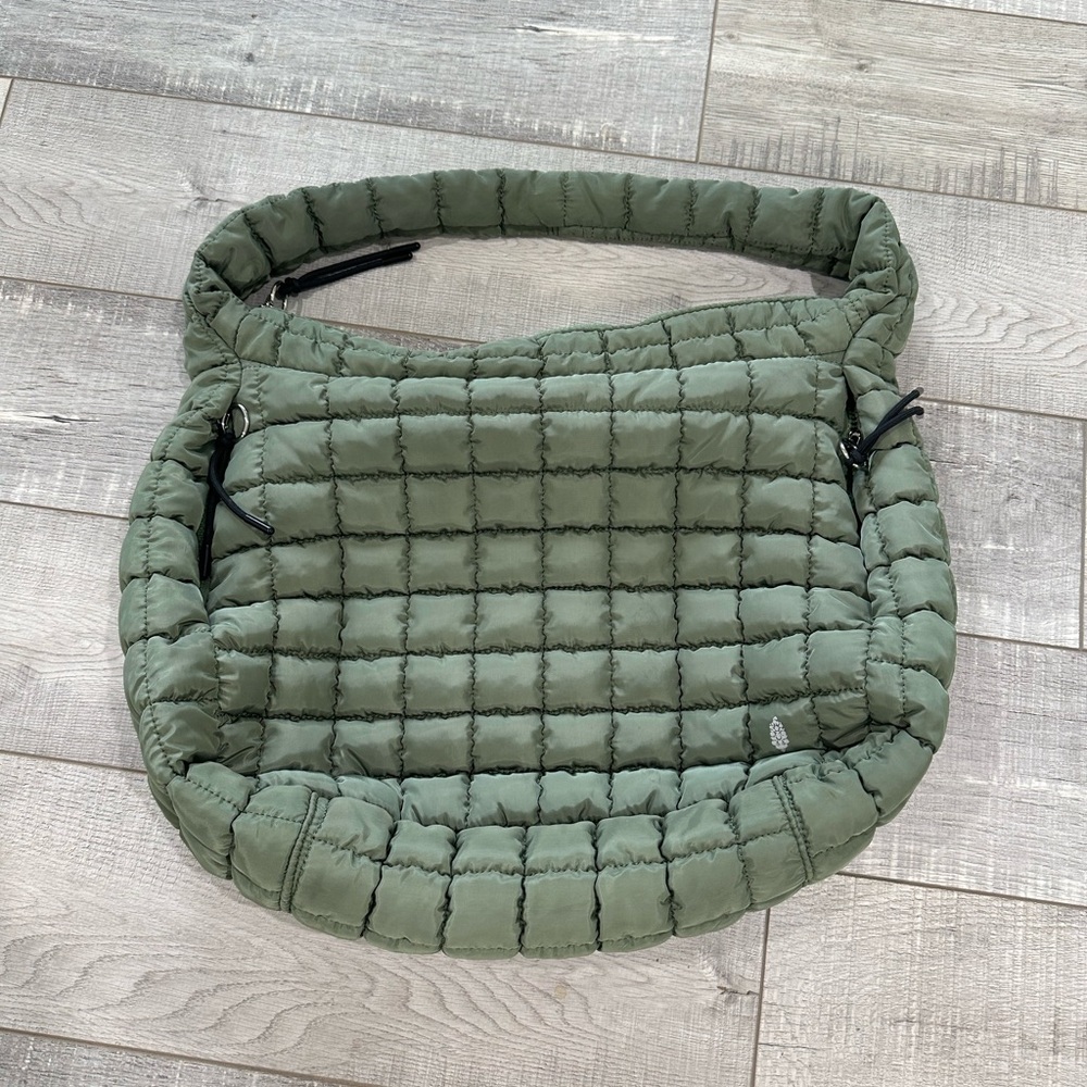 FP Movement by Free People Olive Green Quilted Shoulder Bag - Picture 2 of 9